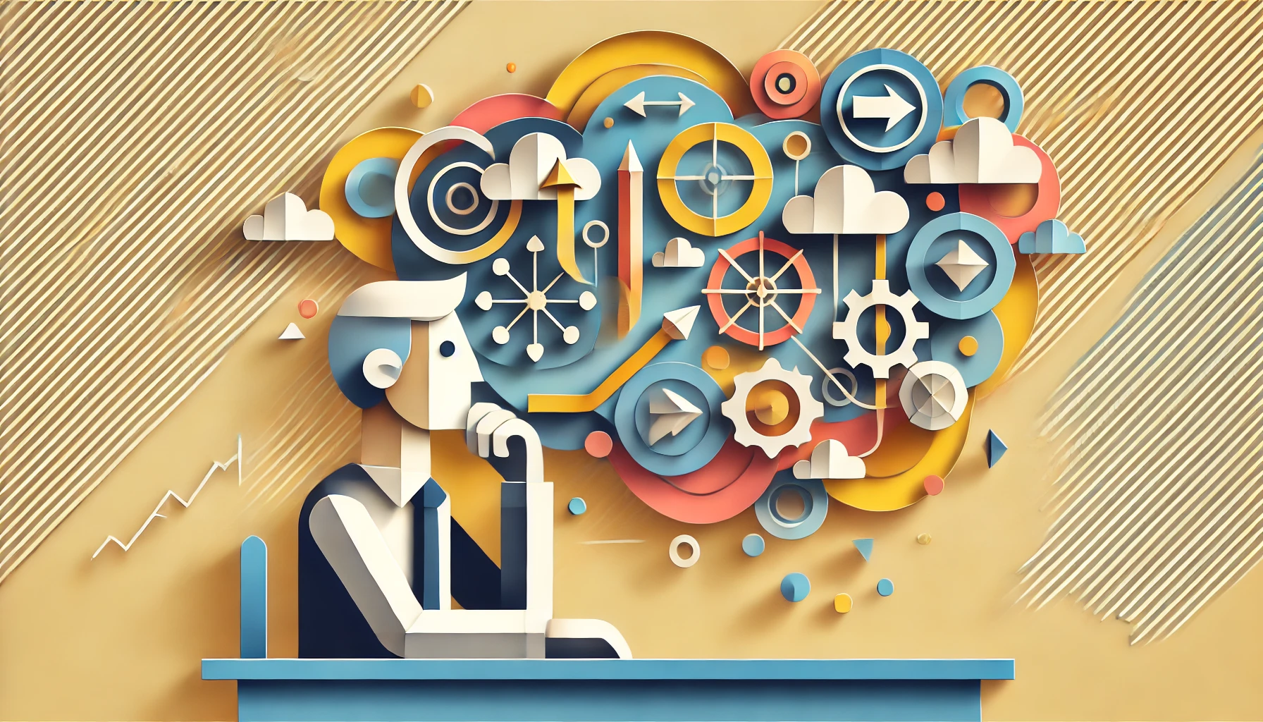 “Analysis Paralysis” created with assistance from generative AI tools and Adobe Creative Suite, based on the author’s ideas. Stop overthining it - Solo(ish) by Andy Brenits