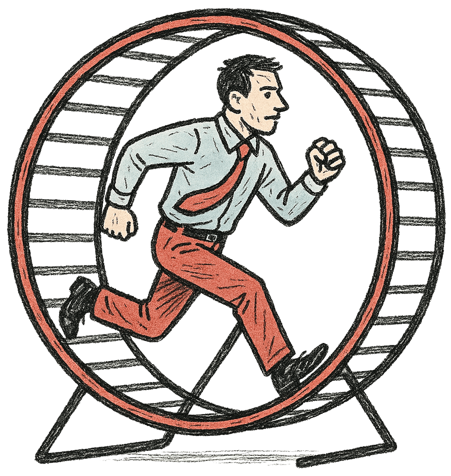 1-Hamster-wheel-of-marketing 7 Signs You Need A marekting Advisor - Brenits Creative